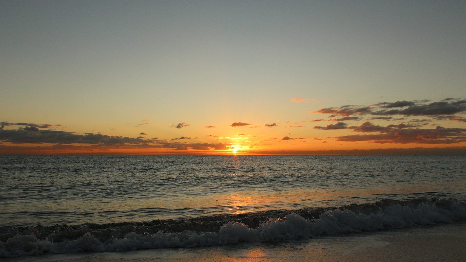 Hollywood, Florida beachfront along the Atlantic Ocean