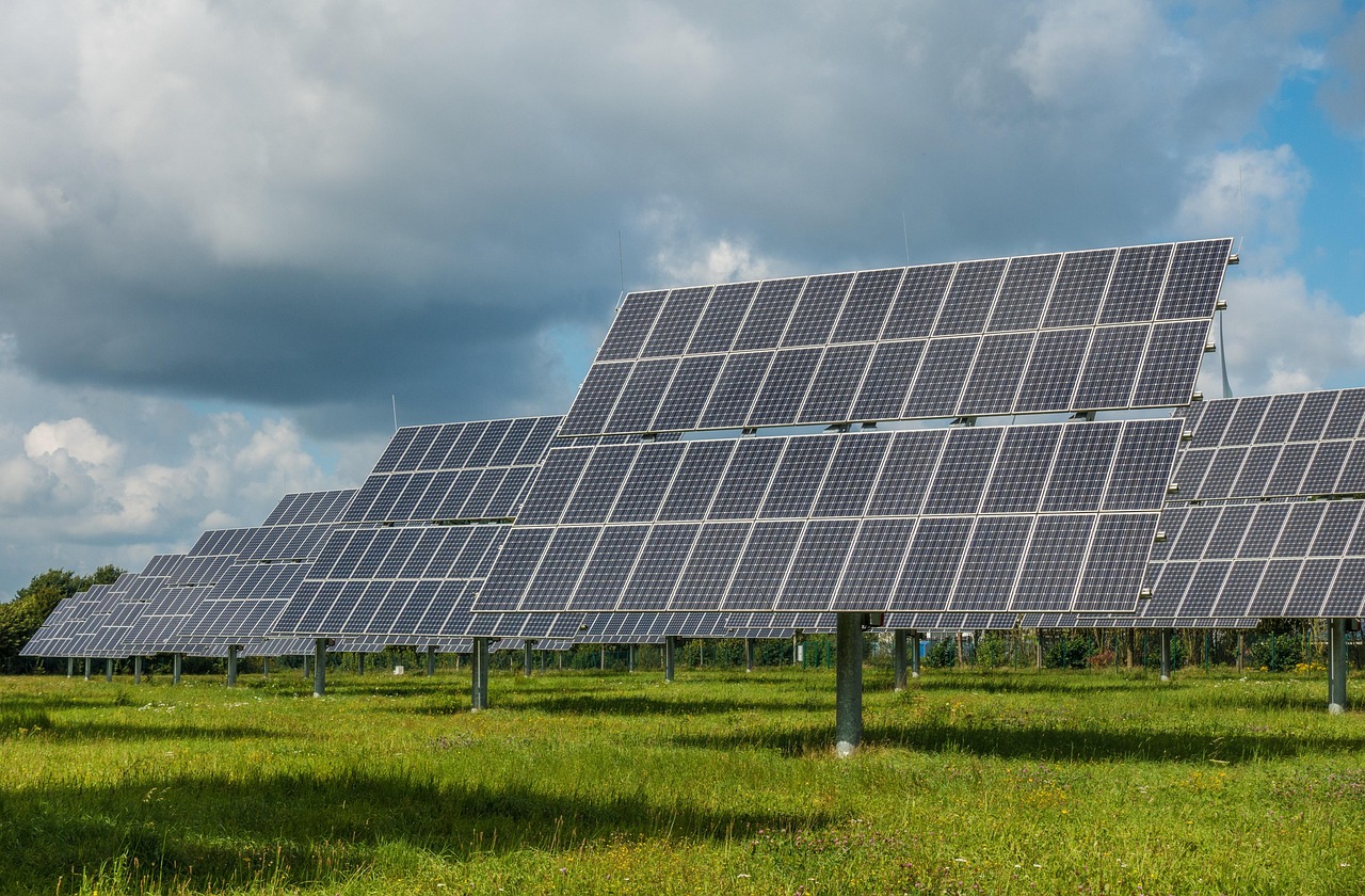 Rooftop solar panels in Lancaster, California