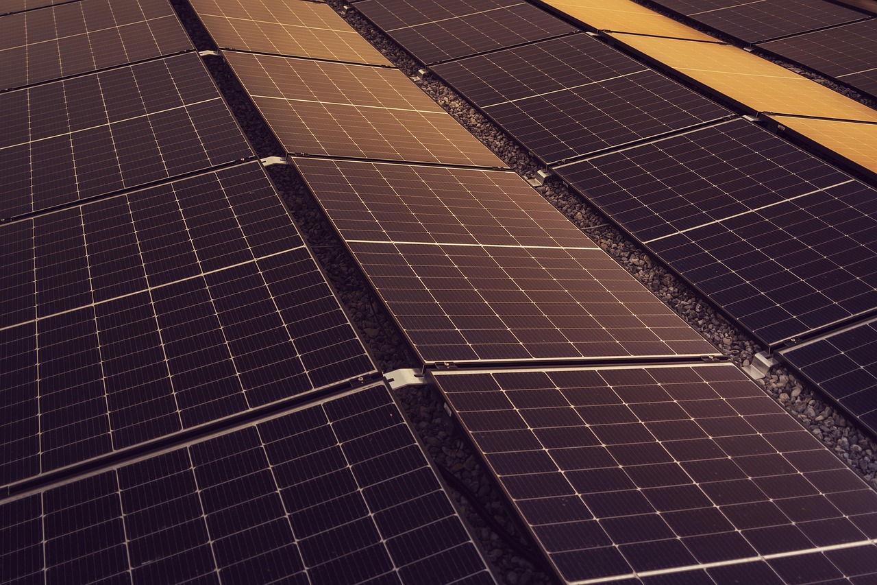 Solar panels on a residential roof in Palmdale, California