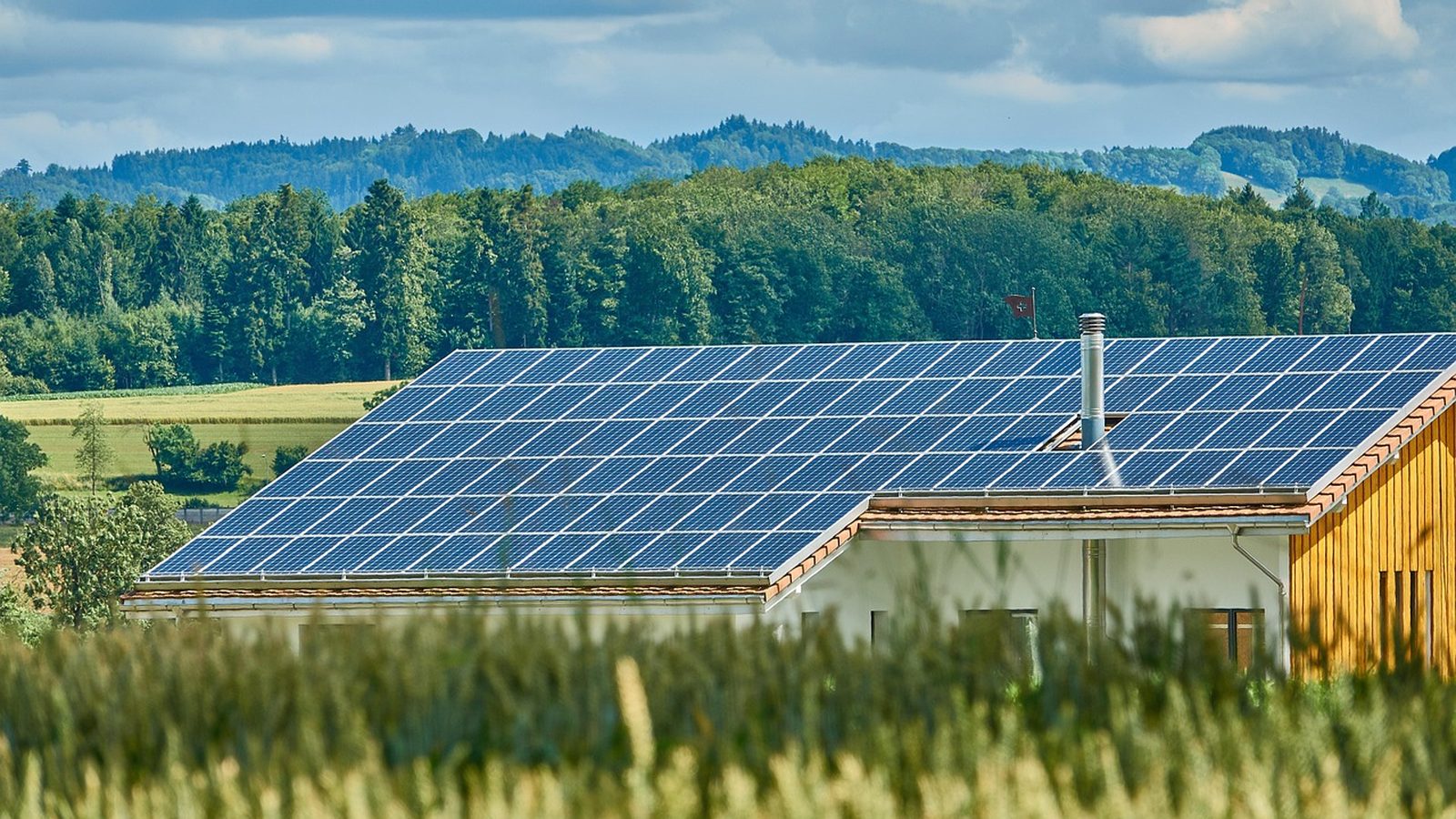 Rooftop solar panels in Torrance, California