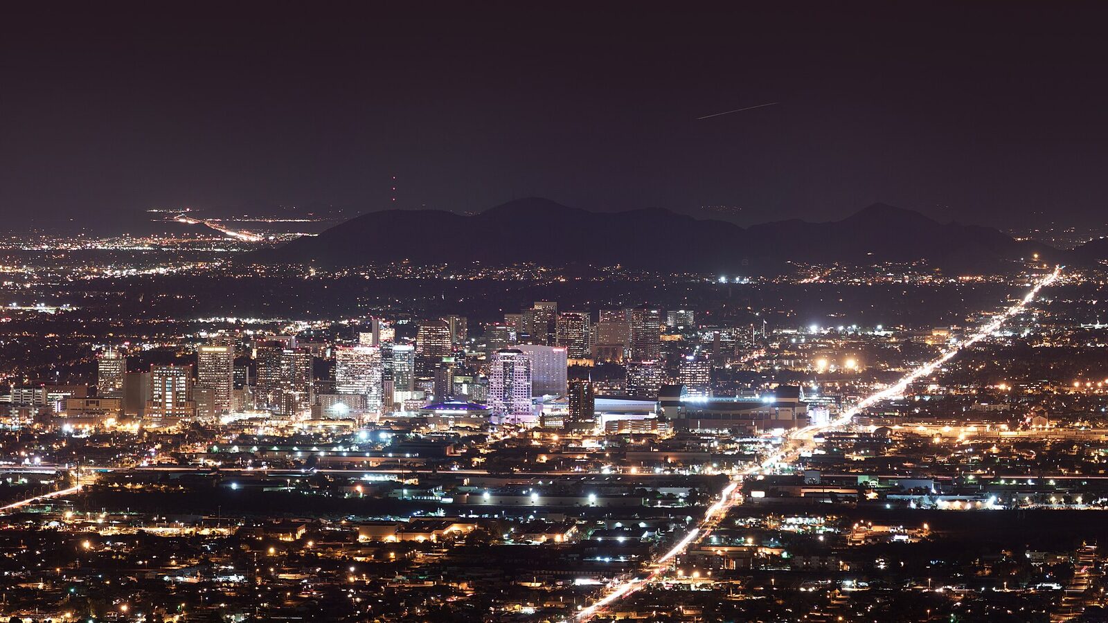 Downtown Phoenix skyline at dusk